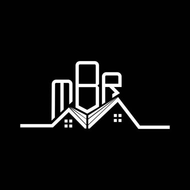 MBR Real State logo tasarımı, MBR basit ve modern logo. MBR lüks alfabe tasarımı  