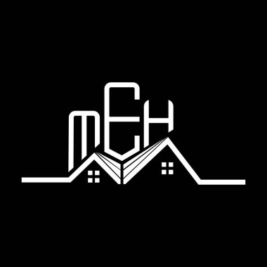 MEH Real State logo tasarımı, MEH basit ve modern logo. MEH lüks alfabe tasarımı  