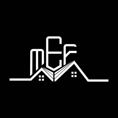 MEF Real State logo tasarımı, MEF basit ve modern logo. MEF lüks alfabe tasarımı  