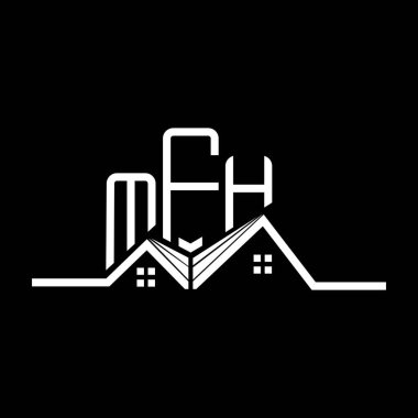 MFH Emlak Logosu Tasarımı, MFH Basit ve Modern Logo. MFH lüks alfabe tasarımı  