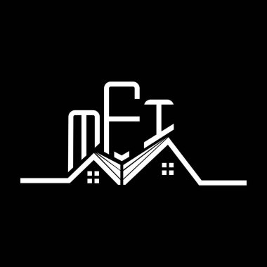 MFI Real State logo tasarımı, MFI basit ve modern logo. MFI lüks alfabe tasarımı  
