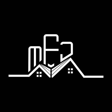 MFJ Real State logo tasarımı, MFJ basit ve modern logo. MFJ lüks alfabe tasarımı  