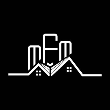 MFM Real State logo tasarımı, MFM basit ve modern logo. MFM lüks alfabe tasarımı  