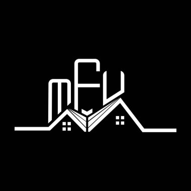 MFU Real State logo tasarımı, basit ve modern MFU logosu. MFU lüks alfabe tasarımı  