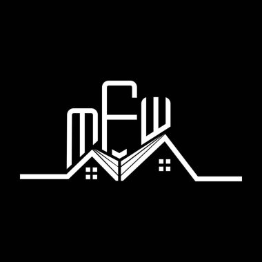 MFW Real State logo tasarımı, MFW basit ve modern logo. MFW lüks alfabe tasarımı  