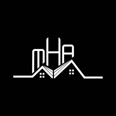 MHA Real State logo tasarımı, MHA basit ve modern logo. MHA lüks alfabe tasarımı  