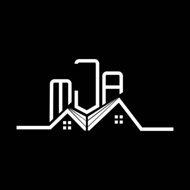 MJA Real State logo tasarımı, MJA basit ve modern logo. MJA lüks alfabe tasarımı  
