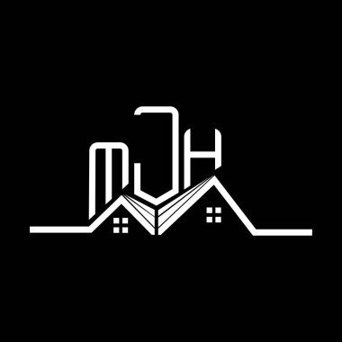 MJH Real State logo tasarımı, MJH basit ve modern logo. MJH lüks alfabe tasarımı  