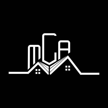 MLA emlak logosu tasarımı, MLA basit ve modern logo. MLA lüks alfabe tasarımı  