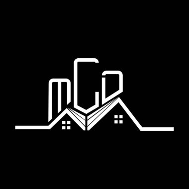 MLD Real State logo tasarımı, basit ve modern MLD logosu. MLD lüks alfabe tasarımı  