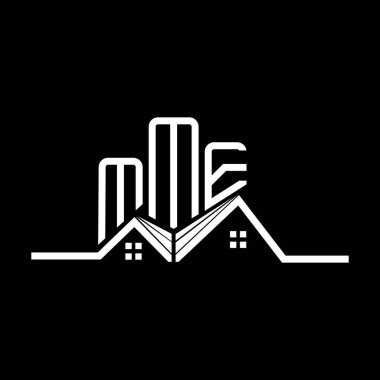 MME Real State logo tasarımı, MME basit ve modern logo. MME lüks alfabe tasarımı  