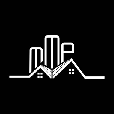 MMP Real State logo tasarımı, basit ve modern MMP logosu. MMP lüks alfabe tasarımı  