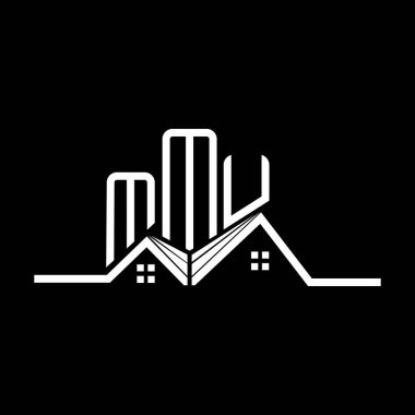 MMU Real State logo tasarımı, basit ve modern MMU logosu. MMU lüks alfabe tasarımı  