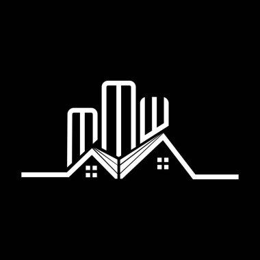 MMW Real State logo tasarımı, MMW basit ve modern logo. MMW lüks alfabe tasarımı  