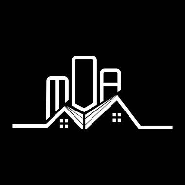 MOA Real State logo tasarımı, MOA basit ve modern logosu. MOA lüks alfabe tasarımı  