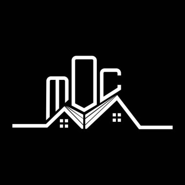 MOC Real State logo tasarımı, MOC basit ve modern logo. MOC lüks alfabe tasarımı  