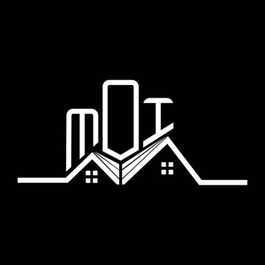 MOI Real State logo tasarımı, MOI basit ve modern logo. MOI lüks alfabe tasarımı  