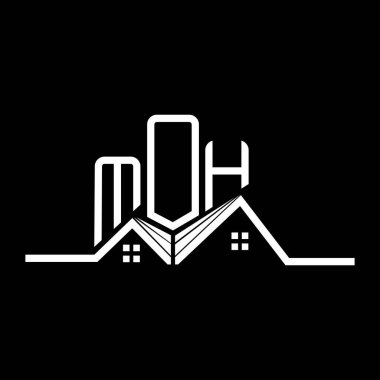 MOH Emlak Logosu Tasarımı, MOH Basit ve Modern Logo. MOH lüks alfabe tasarımı  