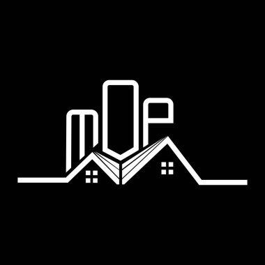 MOP Real State logo tasarımı, MOP basit ve modern logo. MOP lüks alfabe tasarımı  