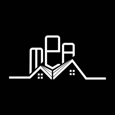 MPA Real State logo tasarımı, MPA basit ve modern logo. MPA lüks alfabe tasarımı  