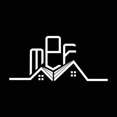 MPF emlak logosu tasarımı, MPF basit ve modern logo. MPF lüks alfabe tasarımı  