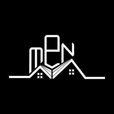 MPN emlak logosu tasarımı, MPN basit ve modern logo. MPN lüks alfabe tasarımı  