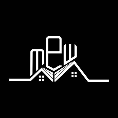 MPW emlak logosu tasarımı, MPW basit ve modern logo. MPW lüks alfabe tasarımı  