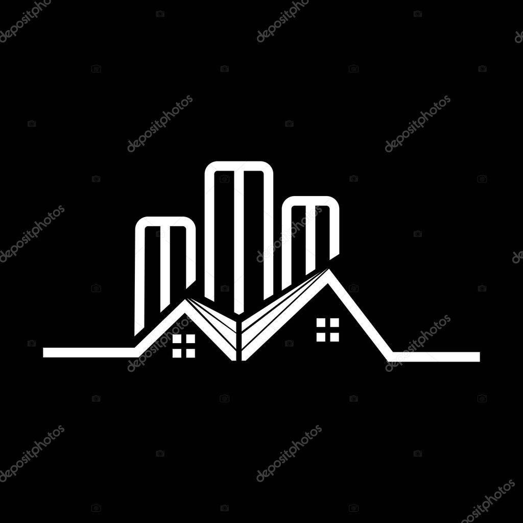 MMM Real State logo design, MMM simple and modern logo. MMM luxurious alphabet design