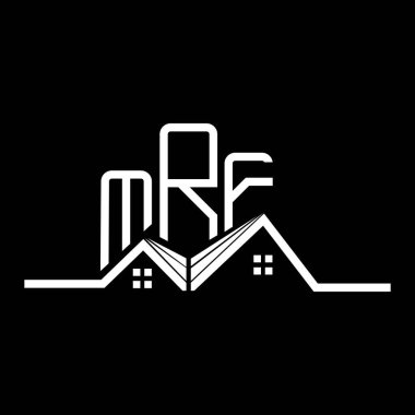 MRF Real State logo tasarımı, MRF basit ve modern logo. MRF lüks alfabe tasarımı  