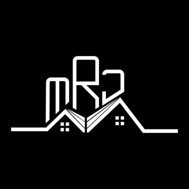 MRJ Real State logo tasarımı, MRJ basit ve modern logo. MRJ lüks alfabe tasarımı  