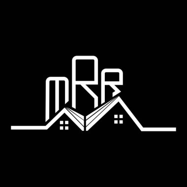 MRR emlak logosu tasarımı, MRR basit ve modern logo. MRR lüks alfabe tasarımı  