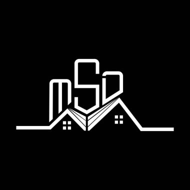 MSD Real State logo tasarımı, MSD basit ve modern logo. MSD lüks alfabe tasarımı  