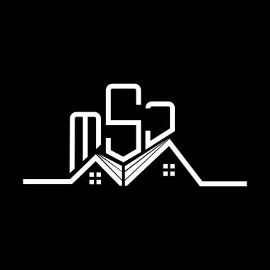 MSJ Real State logo tasarımı, MSJ basit ve modern logo. MSJ lüks alfabe tasarımı  