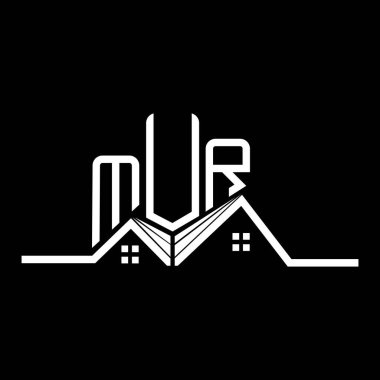 MUR Emlak Logosu Tasarımı, MUR basit ve modern logo. MUR lüks alfabe tasarımı  