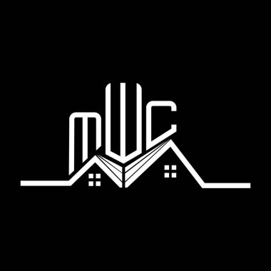 MWC Real State logo tasarımı, MWC basit ve modern logo. MWC lüks alfabe tasarımı  