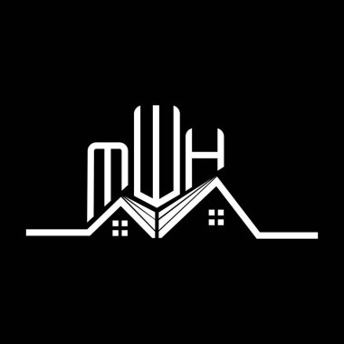 MWH emlak logosu tasarımı, MWH basit ve modern logo. MWH lüks alfabe tasarımı  
