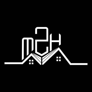 MZH emlak logosu tasarımı, MZH basit ve modern logo. MZH lüks alfabe tasarımı  