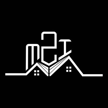 MZI Real State logo tasarımı, MZI basit ve modern logo. MZI lüks alfabe tasarımı  
