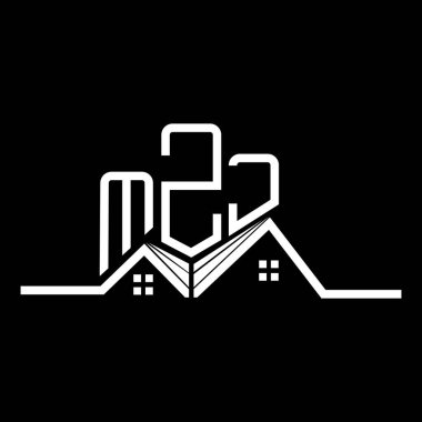 MZJ Real State logo tasarımı, MZJ basit ve modern logo. MZJ lüks alfabe tasarımı  