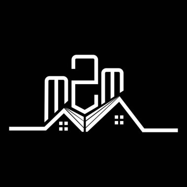 MZM Real State logo tasarımı, MZM basit ve modern logo. MZM lüks alfabe tasarımı  