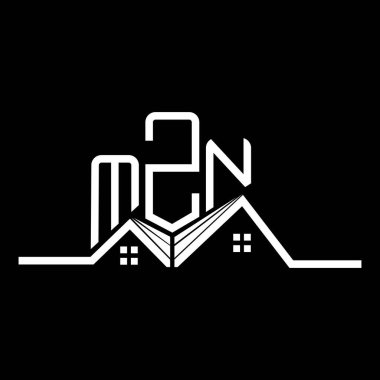 MZN Real State logo tasarımı, MZN basit ve modern logo. MZN lüks alfabe tasarımı  