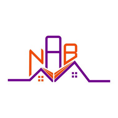NAB Emlak Tasarımı, NAB basit ve modern logo. NAB lüks alfabe tasarımı  