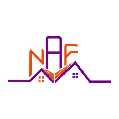 NAF Real State logo tasarımı, NAF basit ve modern logo. NAF lüks alfabe tasarımı  