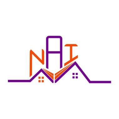 NAI Real State logo tasarımı, NAI basit ve modern logo. NAI lüks alfabe tasarımı  