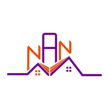 NAN Real State logo tasarımı, NAN basit ve modern logo. NAN lüks alfabe dizaynı  