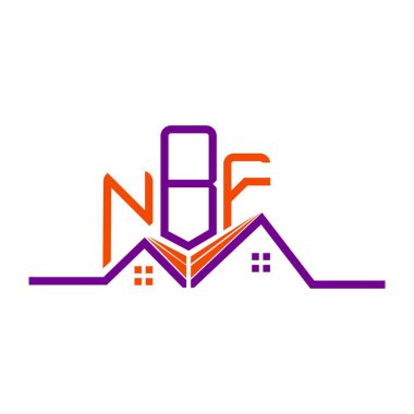NBF Real State logo tasarımı, NBF basit ve modern logo. NBF lüks alfabe tasarımı  