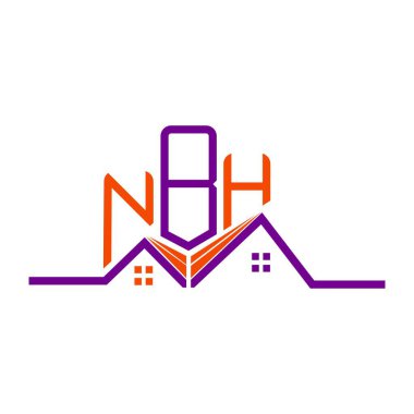 NBH Emlak Tasarımı, NBH basit ve modern logosu. NBH lüks alfabe tasarımı  