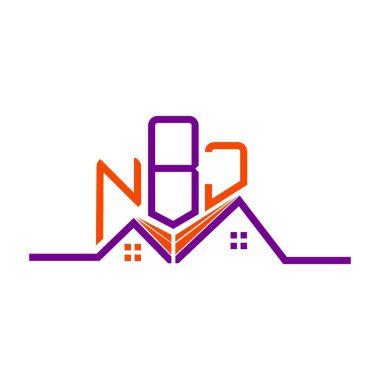 NBJ Real State logo tasarımı, NBJ basit ve modern logo. NBJ lüks alfabe tasarımı  