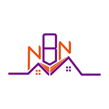 NBN Real State logo tasarımı, NBN basit ve modern logo. NBN lüks alfabe tasarımı  