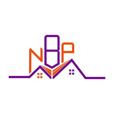 NBP emlak logosu tasarımı, NBP basit ve modern logo. NBP lüks alfabe tasarımı  